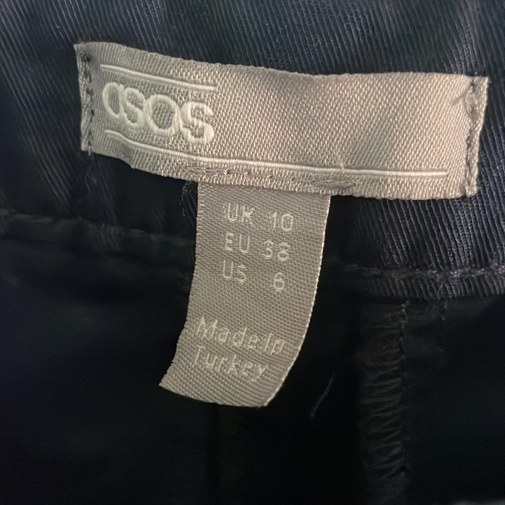 NWT‎ ASOS Navy Flare Pants - Size 6 - Picture 7 of 8